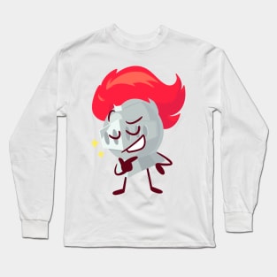 Knight Helmet (Paper Puppets Take 2) Long Sleeve T-Shirt